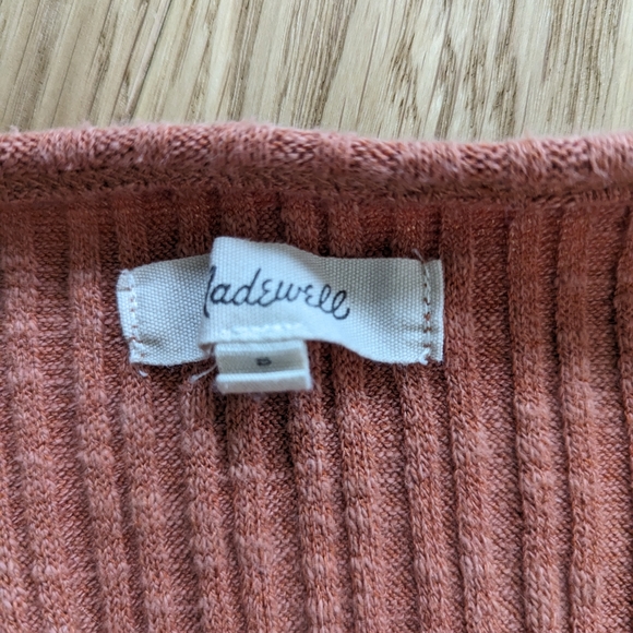 Madewell ribbed wrap top size small - Picture 2 of 3